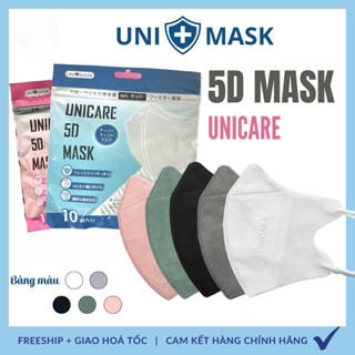 Set 50 cái Khẩu trang 5D Uni Mask 3 lớp kháng khuẩn hàng chính hãg côngty