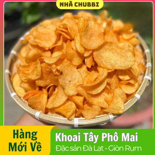 Snack Khoai Tây Lắc Phô Mai Lát Mỏng Giòn Rụm - Khoai Tây Lát Phô Mai Ăn Vặt NHÀ CHUBBI