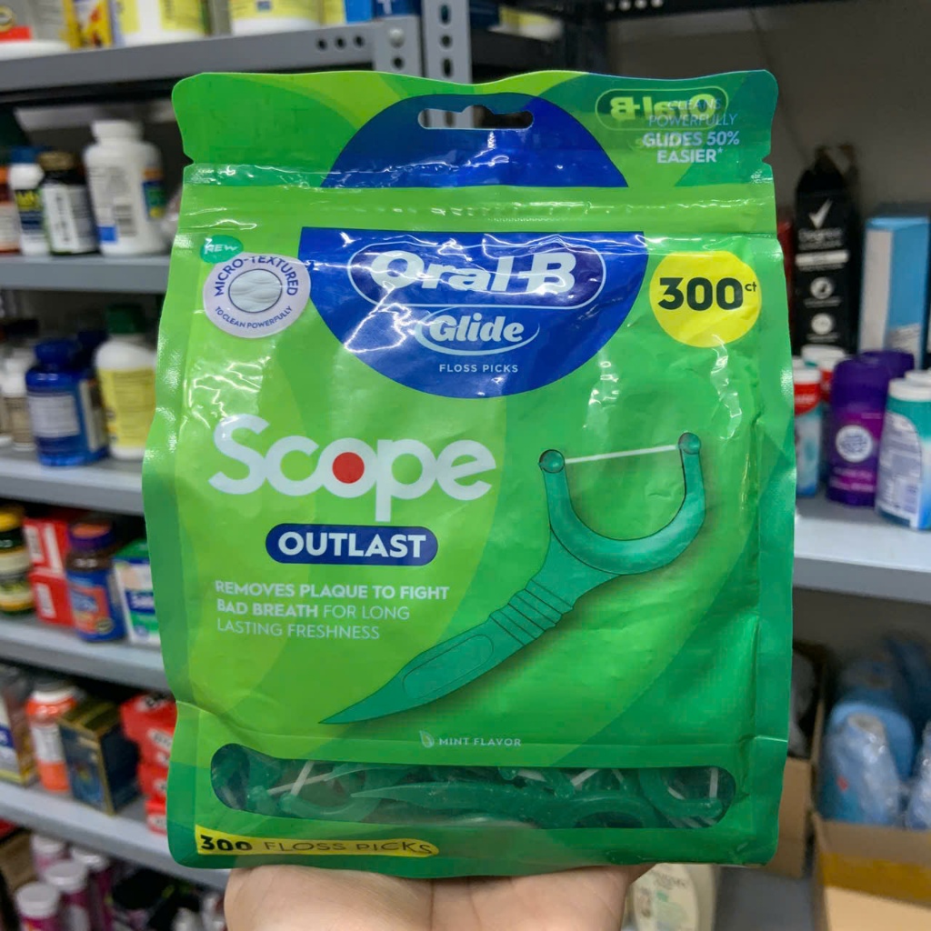 Tăm chỉ nha khoa Oral-B Complete Glide Plus Scope Outlast Floss - EDS Mart