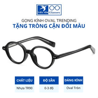  Kính Cận Đổi Màu Thời Trang Nam Nữ Gọng Kính Oval Hot Trend 1126 - Mắt kính Tiểu Yến 