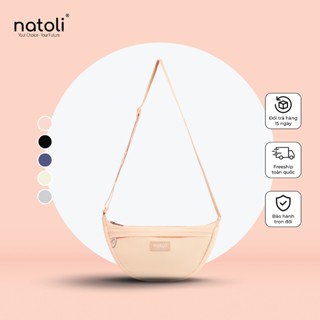 Túi đeo vai hình bán nguyệt NATOLI túi xách nữ chần bông cao cấp - BST Soft Touch Crossbag T26