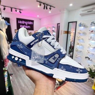  Giày LV Louis Vuitton Trainer Xanh Than Full Bill+Box Giày Thể Thao LV Hot Trend Size 36-43 