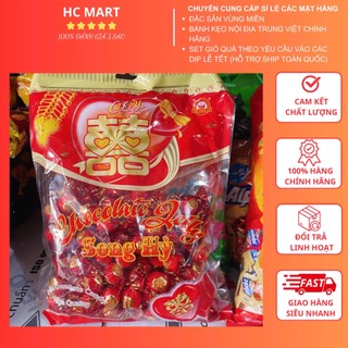  Kẹo Dẻo Sữa Song Hỷ  Kẹo Đám Cưới Hỏi Gói 1kg  132 Viên  