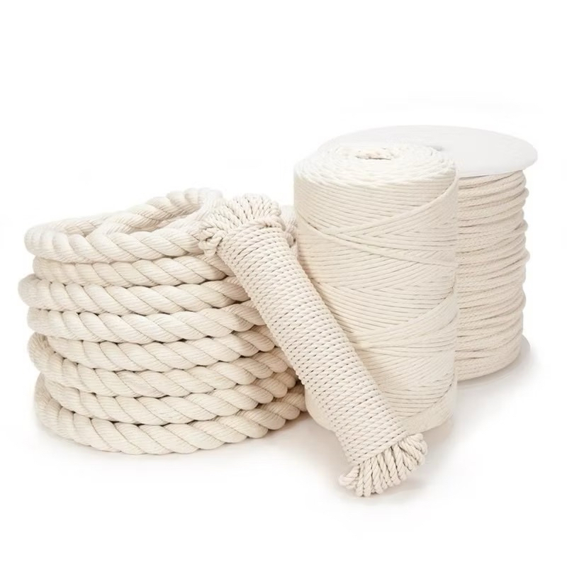 Dây thừng macrame se cotton, dây thừng trang trí