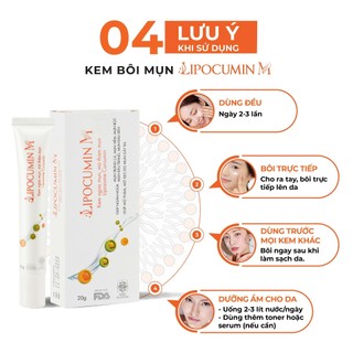 Kem chấm mụn, mờ thâm sẹo - LIPOCUMIN M. Hiệu quả sau 3-5 ngày