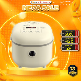 Nồi cơm điện mini 2L Bear DFB-B20A1, 350W, Đa Năng 8 chế độ nấu, Lòng nồi chống dính, BH 18 Tháng