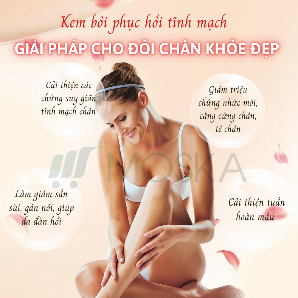 KEM BÔI SUY GIÃN TĨNH MẠCH SENJOKO NHẬT BẢN 50G - GIẢM GIÃN TĨNH MẠCH, CẢI THIỆN ĐAU NHỨC SƯNG TẤY CHÂN HIỆU QUẢ | MOSKA