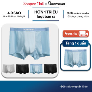 Quần sịp nam combo 5 boxer PROMESH co giãn thoải mái thoáng mát khử mùi kháng khuẩn cao cấp BOXERMAN