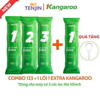 Bộ 5 Lõi Lọc Thô Kangaroo (123 + 2 Lõi Số 1) hoặc 4 Lõi (123+ 1 Lõi 1) - Hàng Chinh Hãng Dùng Cho 1 Năm