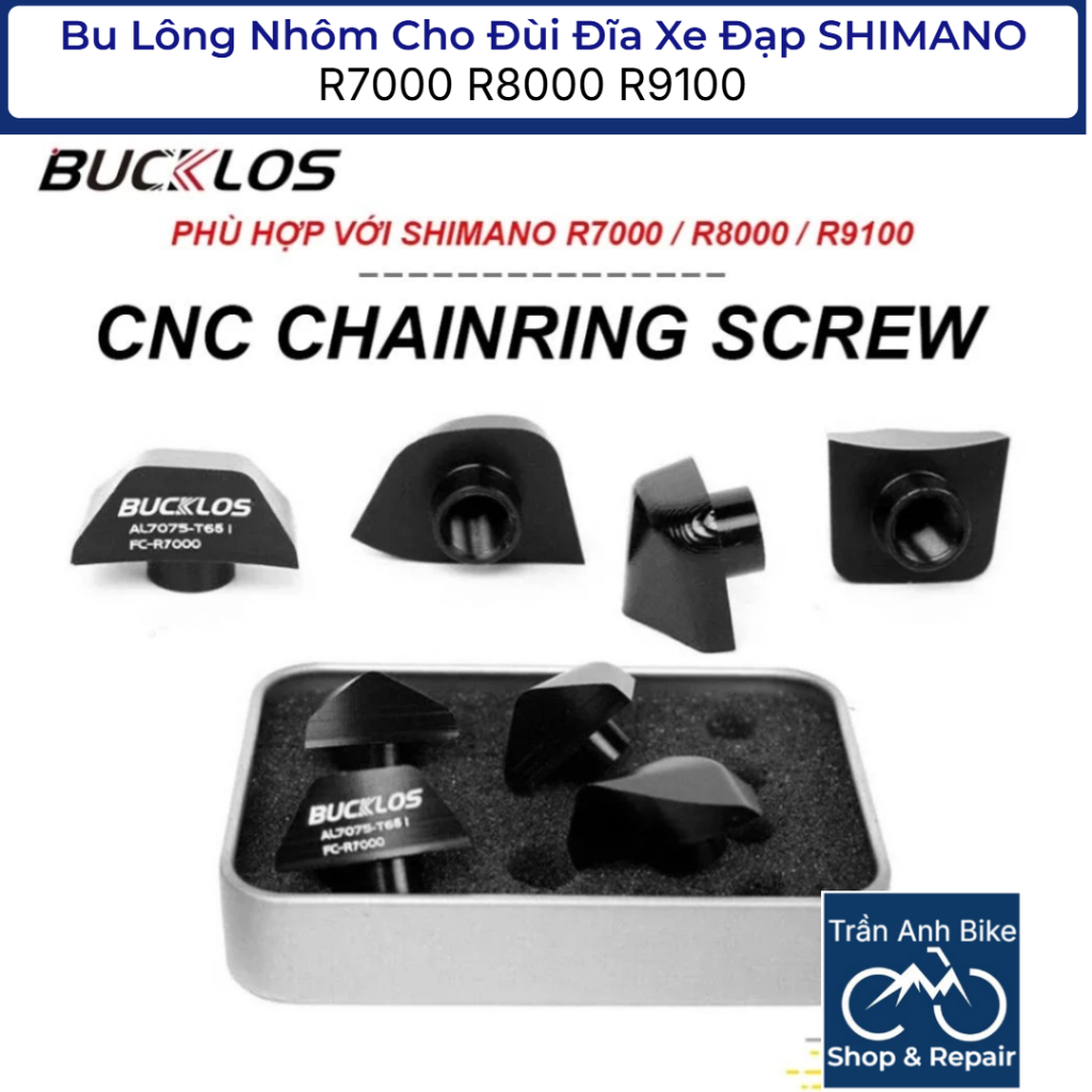 Bu Lông Nhôm Cho Đùi Đĩa Xe Đạp SHIMANO R7000 R8000 R9100 BUCKLOS