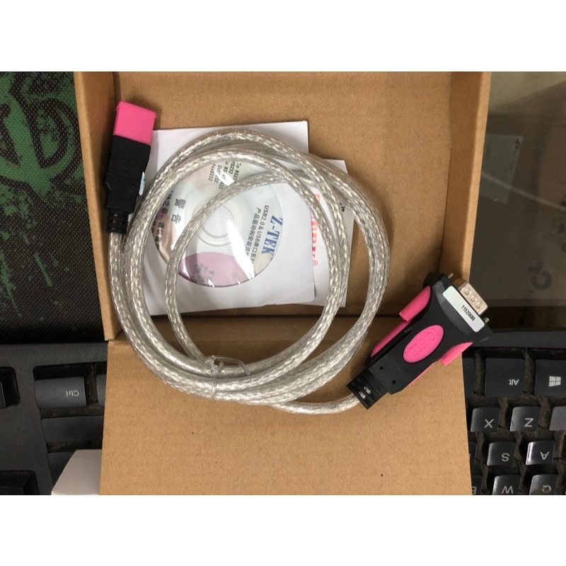 Cáp USB to ra RS232 Z-TEK ZE533A ( Chipset FTDI,USB 2.0 dài 1,8met, tương thích rộng )