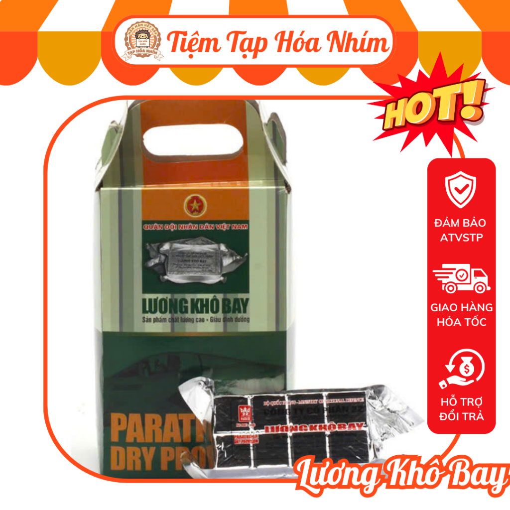 Lương khô Bay Lương khô QĐ 1 Kg/ hộp 10 Chiếc