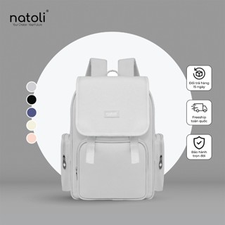 Balo đựng laptop vuông NATOLI chống nước, nhiều ngăn đi học cao cấp BST Everyday Utility Backpack B19