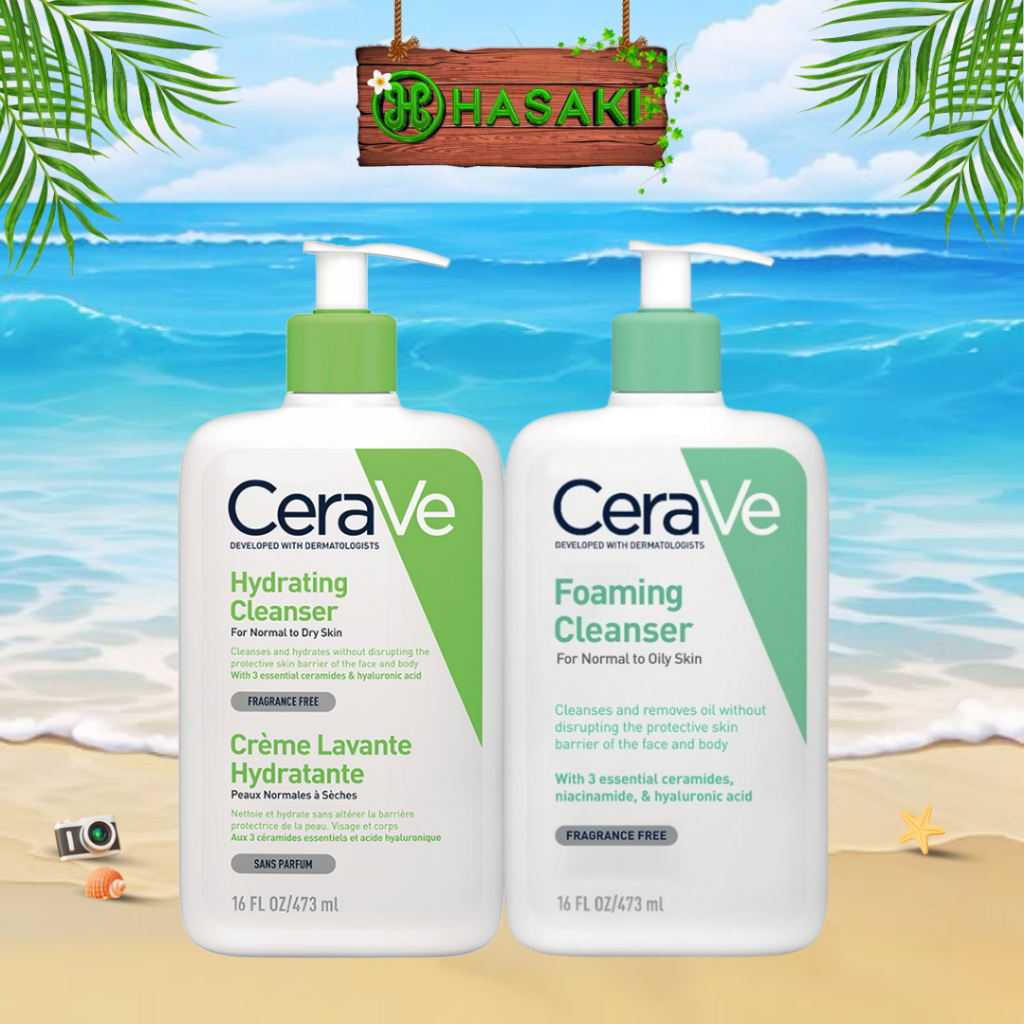 Sữa Rửa Mặt Cerave Sạch Sâu Cho Da Thường Đến Da Dầu, Da Khô Hasaki Sản Phẩm Chính Hãng