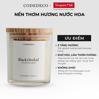 Nến thơm hương nước hoa CODEDECO Black Orchid 105g - 205g