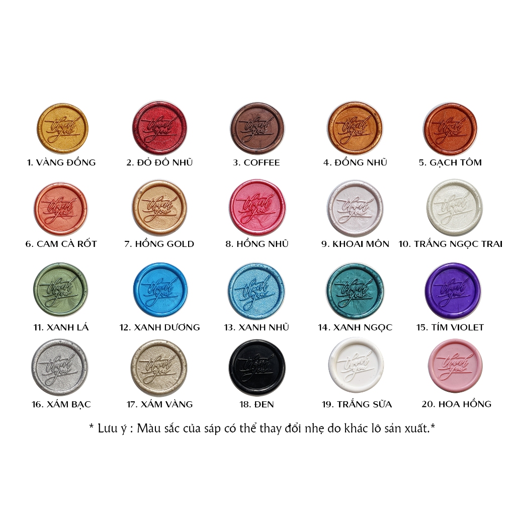 Sáp niêm phong cho thiệp cưới (Sealing Wax) - dạng cây