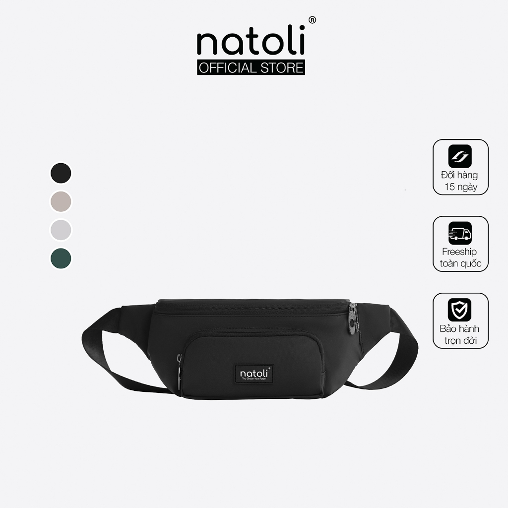 Túi bao tử nam nữ chính hãng NATOLI nhiều ngăn chống nước thời trang cao cấp - Cali Cross Bag T14