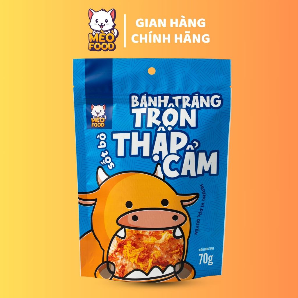 Bánh tráng Trộn thập cẩm sốt bò Mèo Food (Tự trộn)