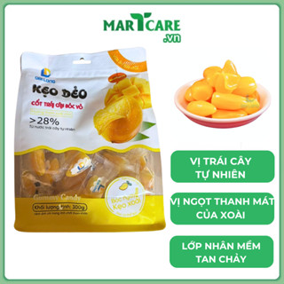 Kẹo Dẻo Xoài Bóc Vỏ Đại Long Túi 300G, Vị Xoài Việt Nam Với Lớp Nhân Mềm Tan Chảy, Ngon Khó Cưỡng