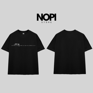  ÁO THUN STUSSY SMOOTH 80 FORM RỘNG NAM NỮ UNISEX VẢI COTTON CAO CẤP 280GSM DÀY DẶN - NOPI STORE 