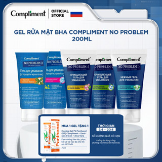 Gel rửa mặt BHA Compliment No Problem làm sạch sâu, giảm viêm & mụn 200ml