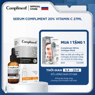 Serum Compliment 20% Vitamin C dưỡng trắng, mờ thâm, căng bóng da 27ml