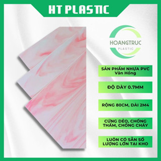 Tấm Nhựa Hồng PVC 090x080x2.4 - PVC Plastic Rigid Sheet 090x080x2.4