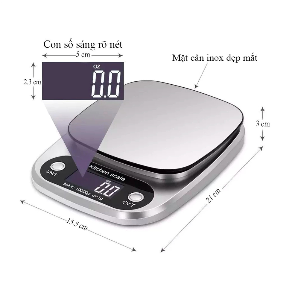 [BẢN CAO CẤP]Cân Điện Tử Nhà Bếp SCALE MAX 10kg, Cân tiểu ly có độ chính xác cao, Cân tiểu ly điện tử TẶNG KÈM 2 PIN | BigBuy360 - bigbuy360.vn