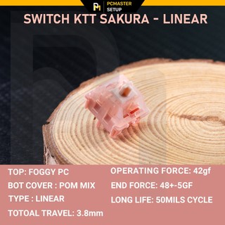 Switch KTT Late Sakura trục linear (42gf) âm cream