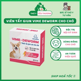 Viên Tẩy Giun Sán Cho Chó Vemedim Vime Deworm Dạng Viên Nén (1 viên)