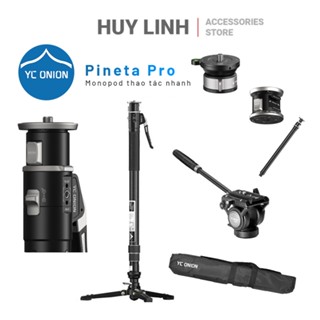 YC Onion Pineta Pro Monopod Carbon Fiber siêu nhẹ Lightweight Travel tháo lắp nhanh khả năng tải 5KG chính hãng
