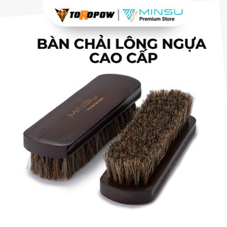 Bàn Chải Đánh Giày Lông Ngựa Cao Cấp MINSU M2421 Chuyên Dùng Vệ Sinh Giày Sneaker, Giày Da Lộn, Nubuck - Loại Lớn