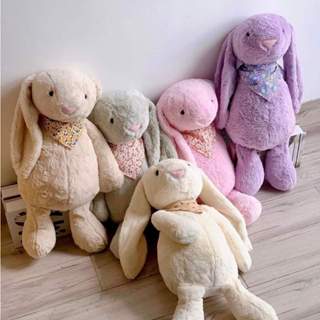 Gấu bông thỏ tai dài jellycat dễ thương thú nhồi bông thỏ jelly cat chất vải lông thỏ an toàn thân thiện