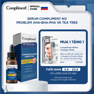 Serum Compliment No problem AHA-BHA-PHA-Tea Tree giảm mụn, mờ thâm, se lỗ chân lông cho da dầu mụn 27ml