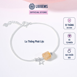 Lắc Tay Bạc Nữ Handmade Lu Thống Liugems Mix Charm Cỏ 4 Lá Ngôi Sao Unisex Đơn Giản Thanh Lịch VB07