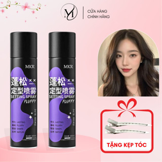 Gôm Xịt Tóc Tạo Phồng MKR, Gôm Mềm Giữ Nếp Tạo Kiểu Bồng Bềnh Tự Nhiên Không Gây Bết Cứng Tóc 200ml