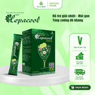 Combo 3 hộp Bột sủi Hepacool Detox ADC - Hỗ trợ thanh nhiệt, bổ sung vitamin C - Hộp 10 gói
