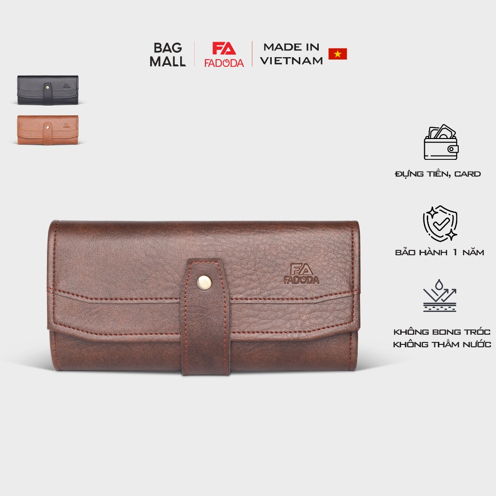 Ví nữ cầm tay nắp gập Fadoda FVN17