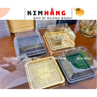 100h vuông XY95-95 đựng bánh 150gr - 180gr . Hộp vuông JLH95 đựng bánh trung thu , hộp đựng xôi , đựng trung thu rau câu