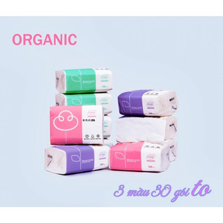 Thùng 30 gói giấy ăn rút organic, Giấy ăn rút . Hàng chuẩn xịn [Rẻ vô địch]