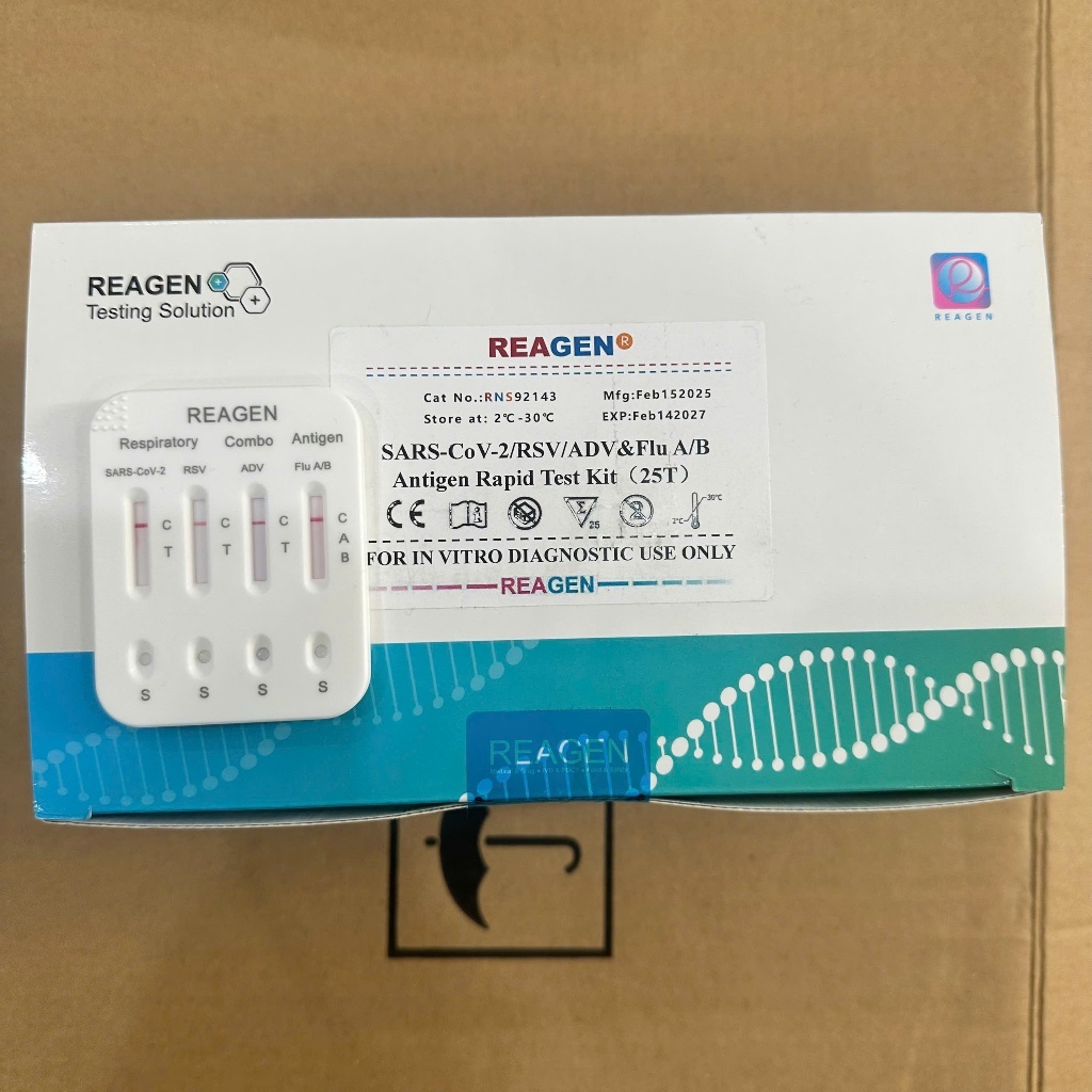 Test Xét Nghiệm Nhanh 5 Trong 1 Cúm A, Cúm B, Covid19, RSV Virus, Adeno Virus (1 chiếc)