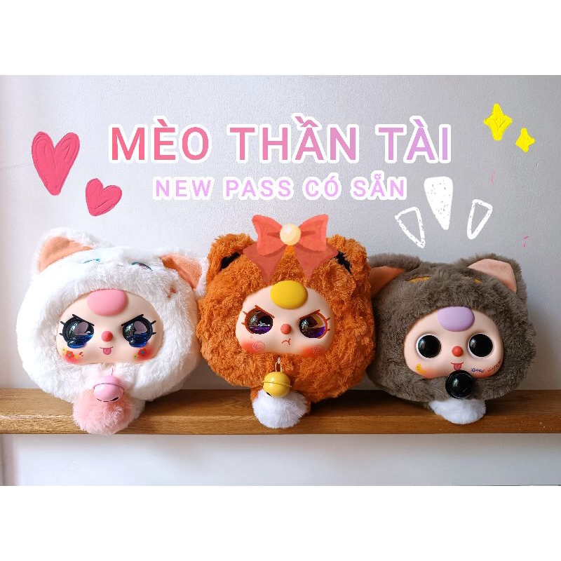 [PASS] Hàng có sẵn - Baby three mèo thần tài secret, lucky cat bb3 chính hãng (BB06)