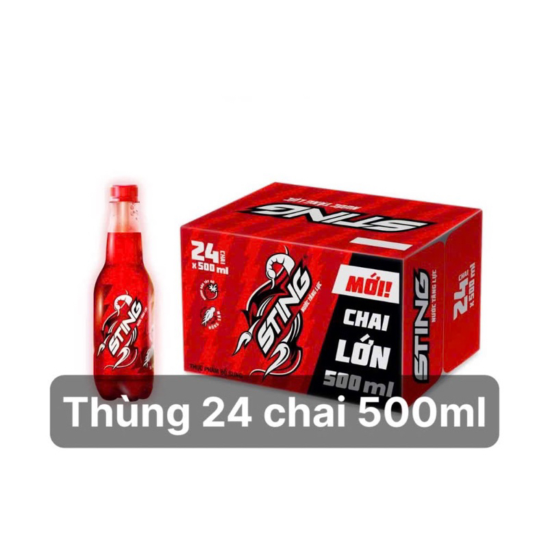 thùng 24 chai sting dâu 500ml