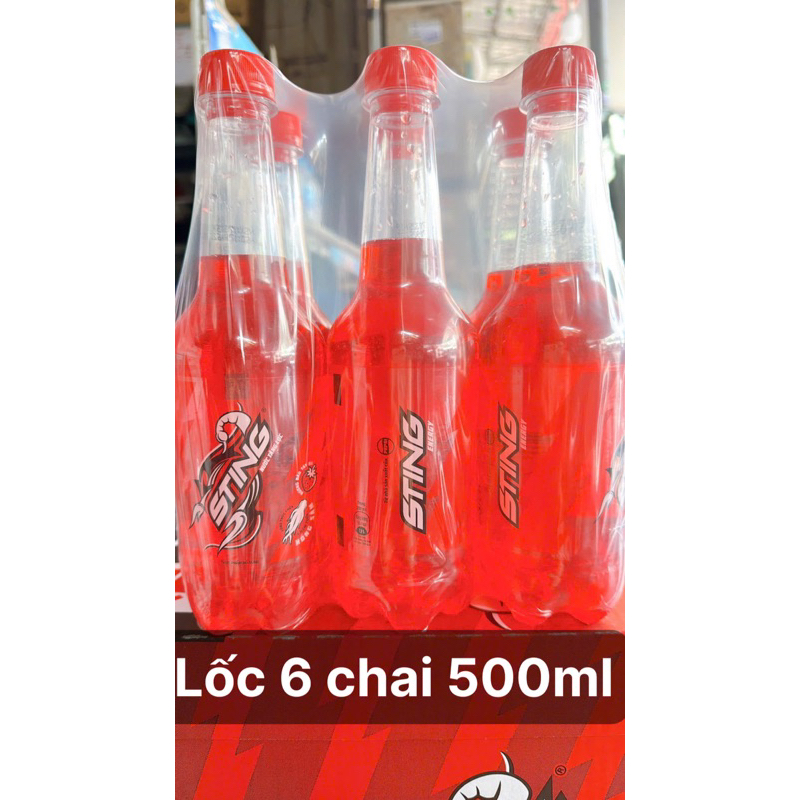 lốc 6 chai sting dâu 500ml