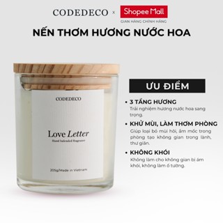  Nến thơm hương nước hoa CODEDECO Love Letter 105g - 205g 