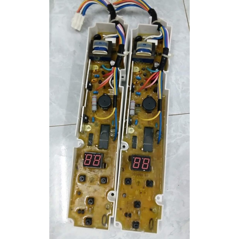 Bo mạch máy giặt sanyo aqua 4 phím tháo máy