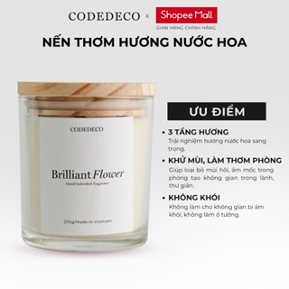  Nến thơm hương nước hoa CODEDECO Brilliant Flower 105g - 205g 