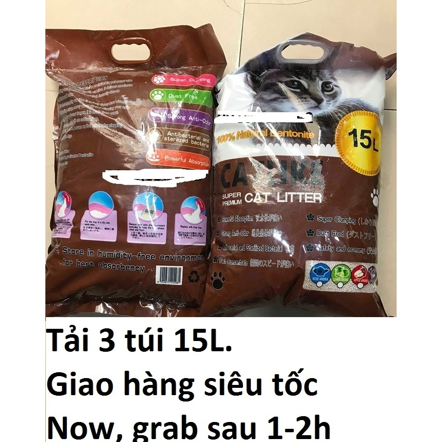 Cát vệ sinh cho mèo Catlike - Tải 3 túi 18L
