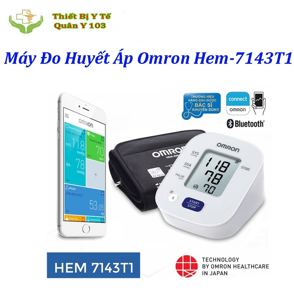 Máy Đo Huyết Áp Omron HEM-7143T1 Bảo Hành 5 Năm