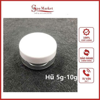 COMBO 10 Hũ chiết mỹ phẩm 5g/10g Hũ đựng kem chất liệu nhựa trong suốt dày dặn ( Màu ngẫu nhiên)